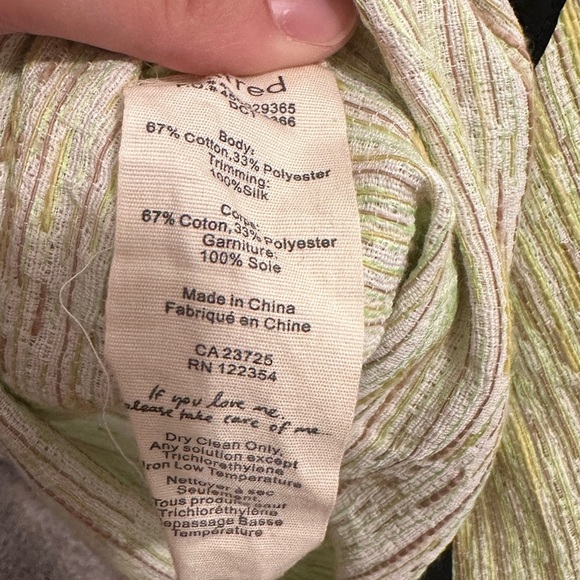 Aritzia Wilfred Heathered Green Blouse Short Sleeve T-shirt Size Medium Women’s - Picture 10 of 11